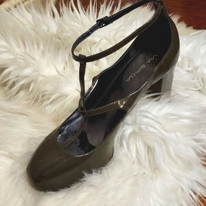 Via Spiga Patent Leather Strappy Heels‎ 10